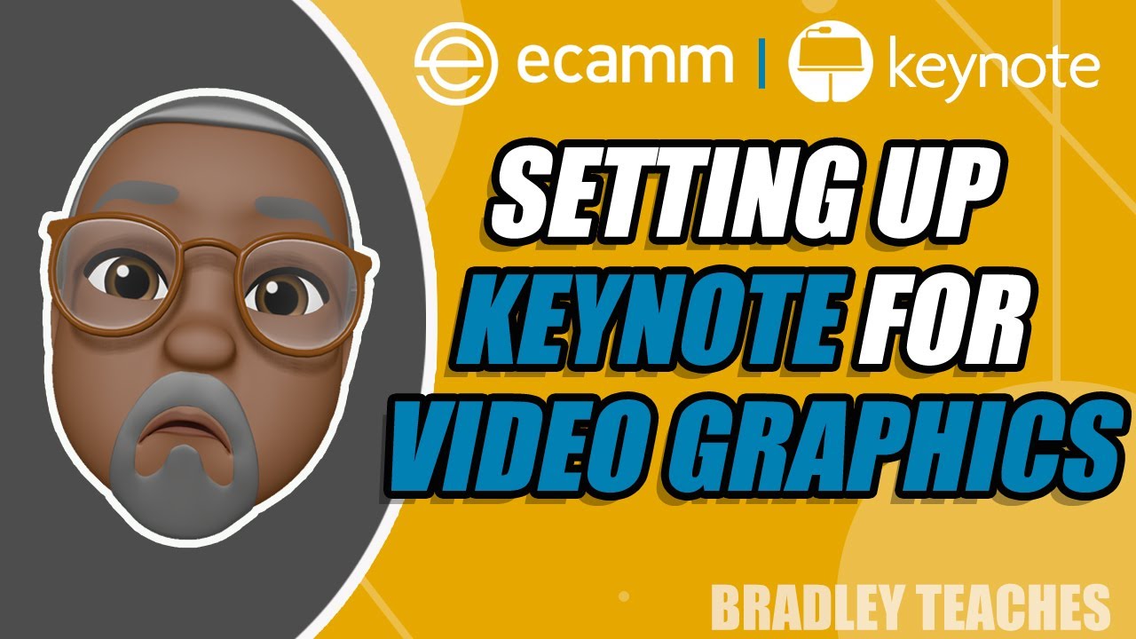 SETTING UP KEYNOTE: How to setup your Keynote interface to help in video graphics creation & editing