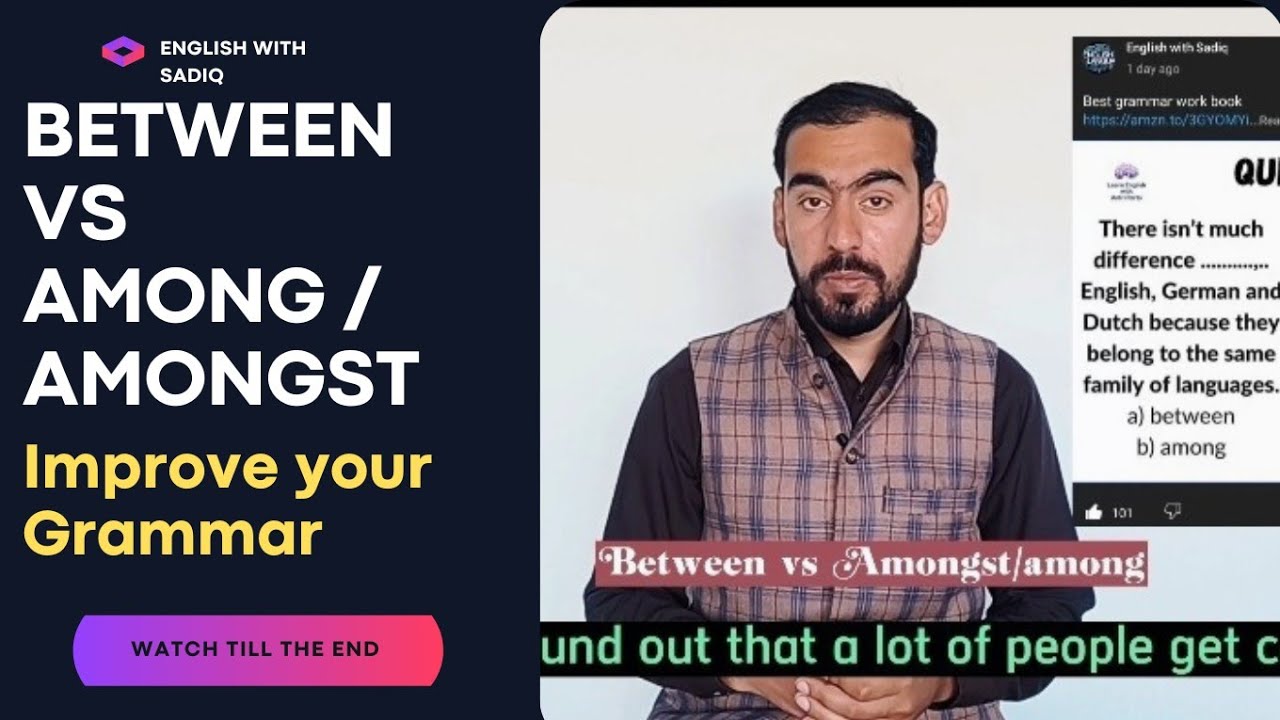 Among/ Amongst vs Between || #learnenglish #vocabulary #spokenenglish