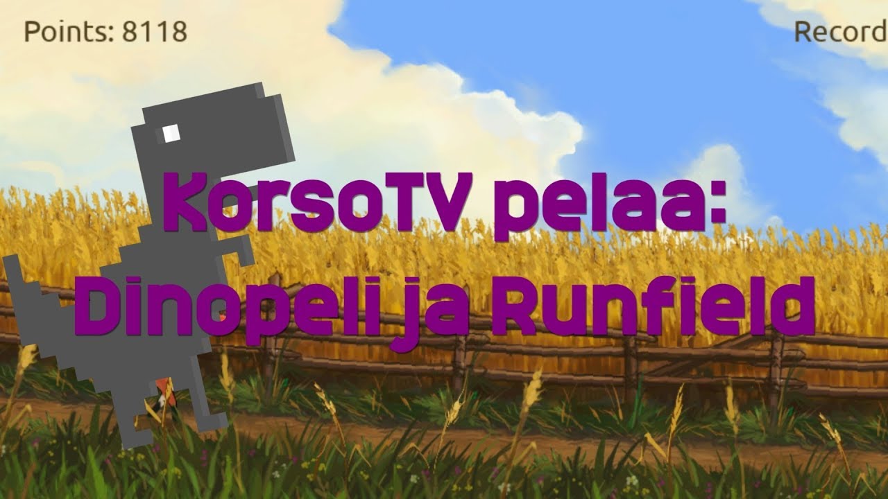 KorsoTV pelaa: Chromen dinopeli ja Mozillan Runfield