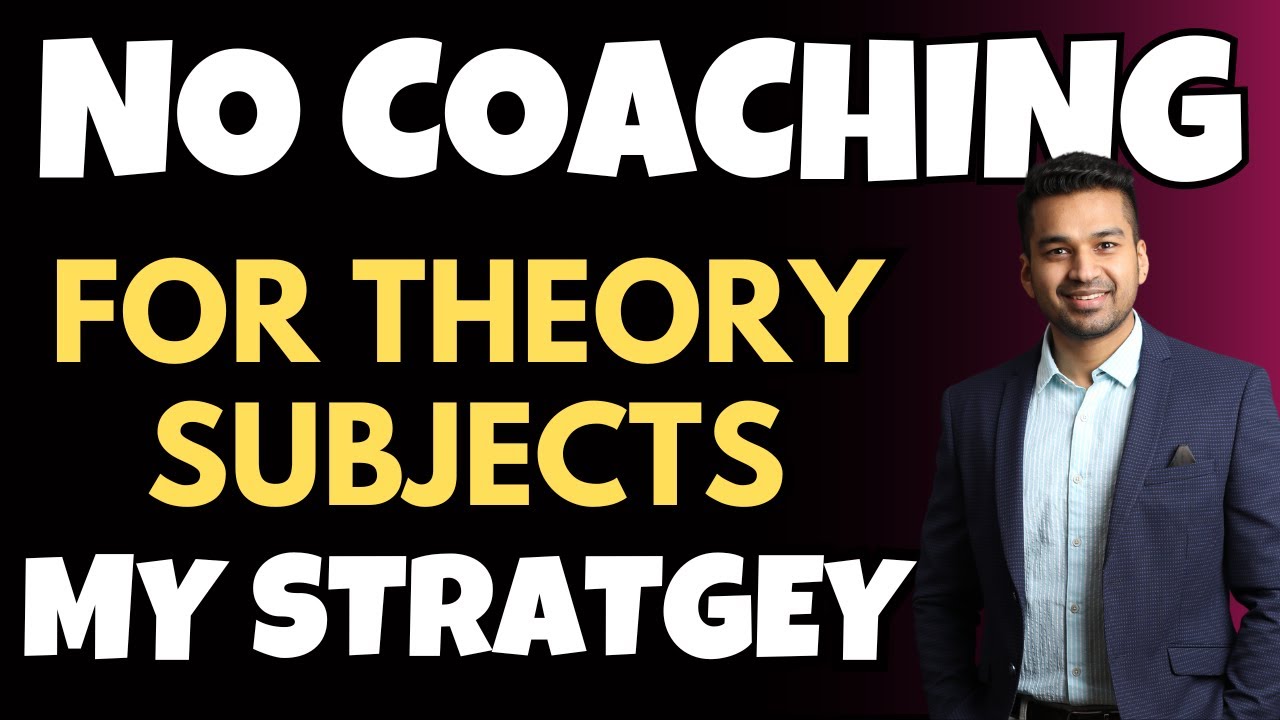 No Coaching (Self Study) in my CA Journey for theory subjects | 6 Hacks | CA Parag Gupta