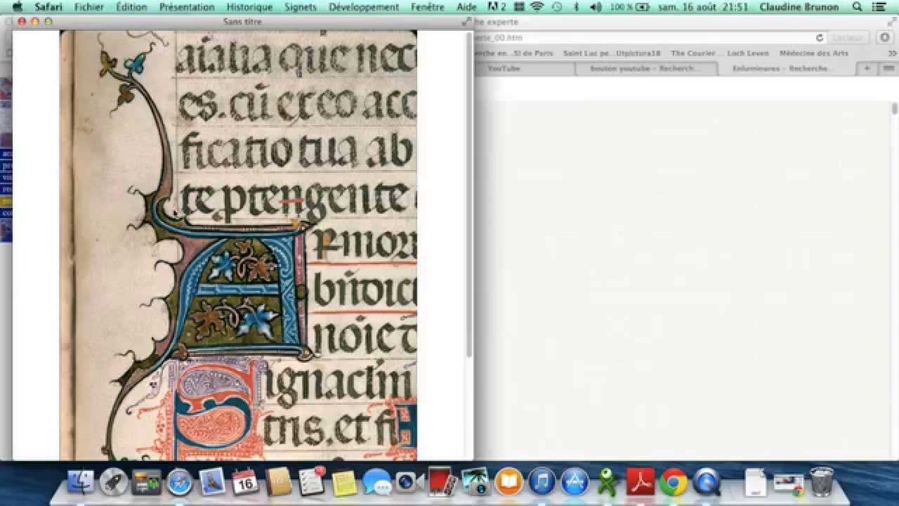 Tutoriel Enluminure Lettres ornées et filigranées