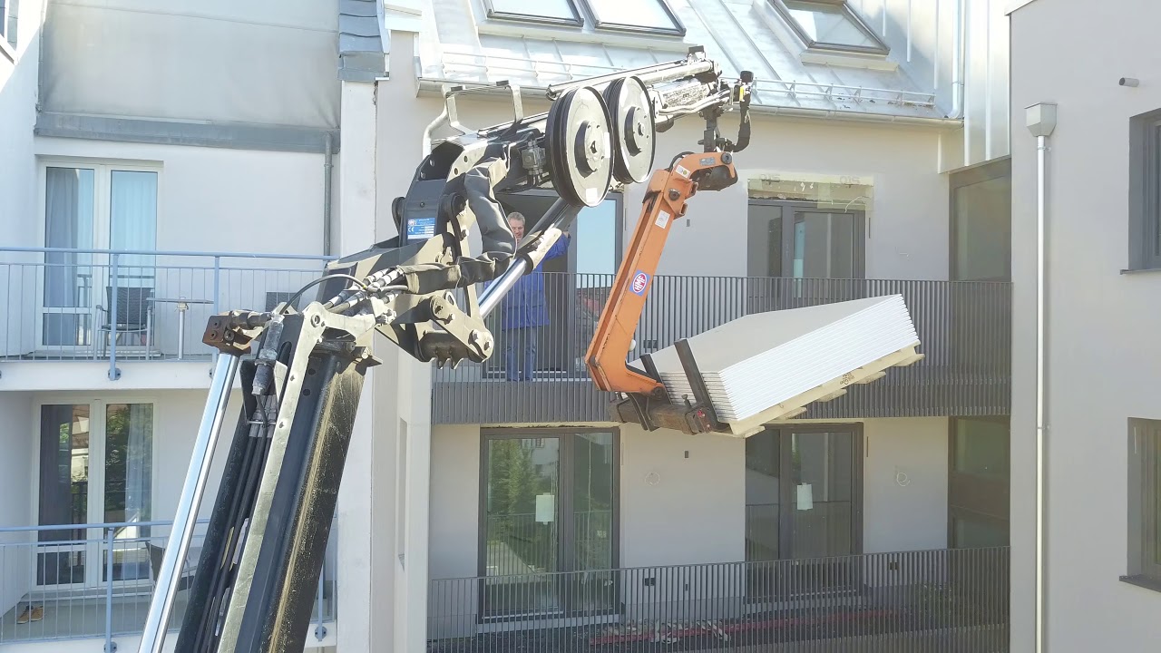 Kranlogistik Haftlmeier GmbH München Hochlogistik mit HMF - Kran
