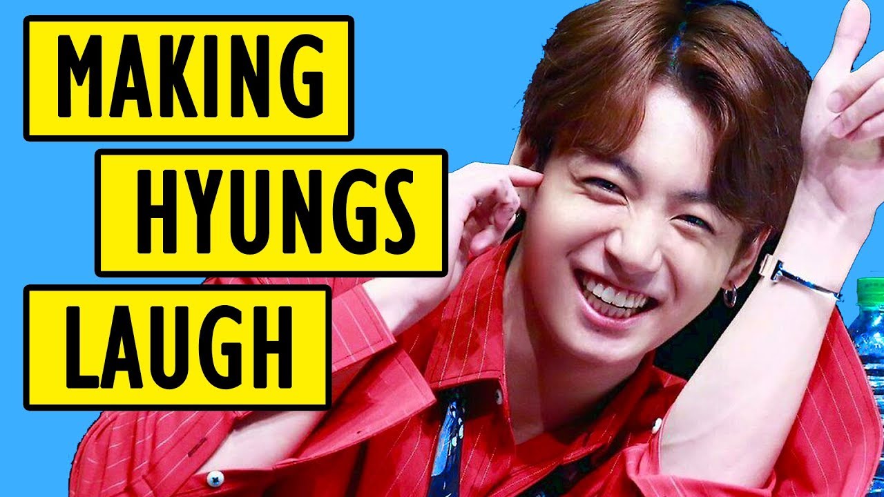 BTS Jungkook making his hyungs laugh