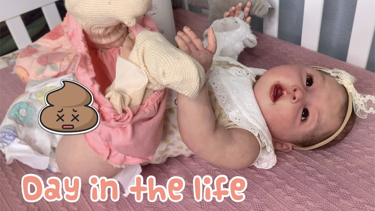 Reborn Mei Lin has a diaper surprise day in the life with a 6 month old
