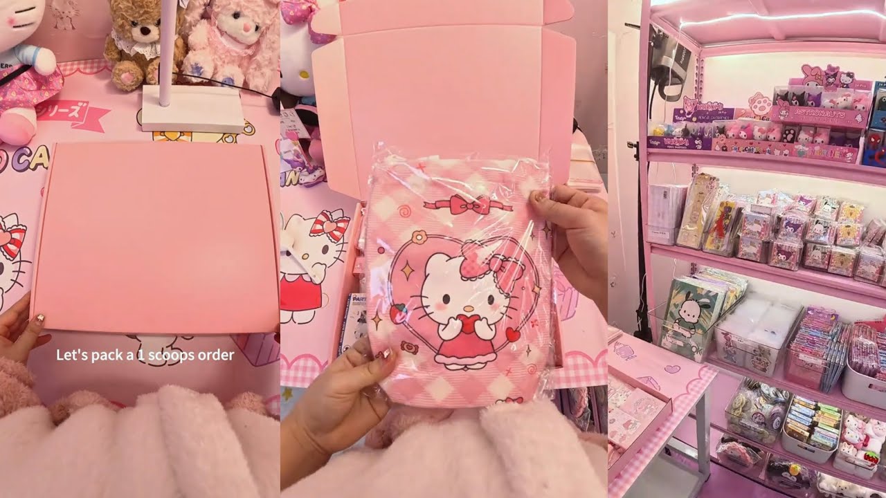 Packing Stationery Orders 🌸 | Aesthetic ASMR Paper Shop Vibes