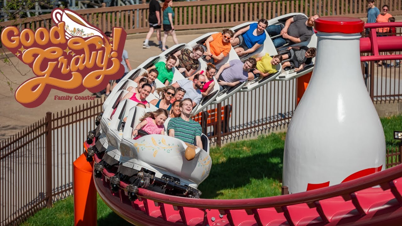 Good Gravy at Holiday World Review Gravy Themed Vekoma Family Boomerang