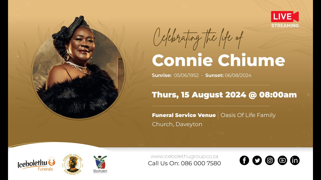 Funeral Service Of Connie Chiume