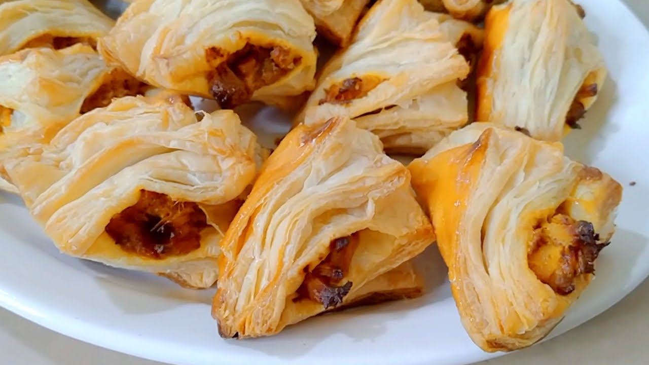 Tikka Patties Recipe | Chicken Patties | Puff Pastry Dough