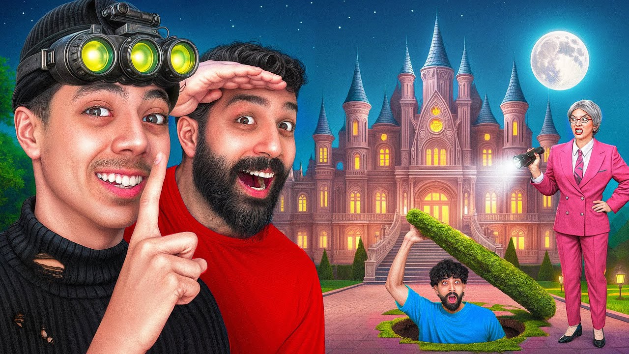 شب توی لاکچری ترین مهدکودک ایران قایم شدیم😂🏰