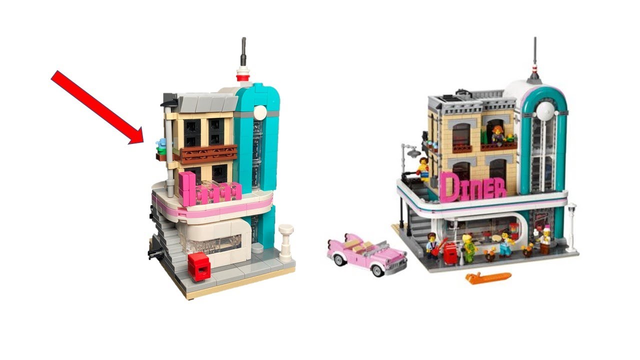 Lego Mini Modular Downtown Diner 10260