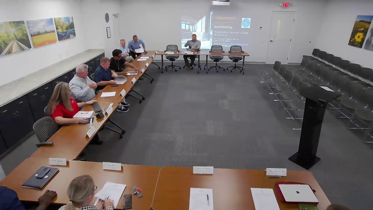 11-19-25 Columbia County - Regular TDC Meeting