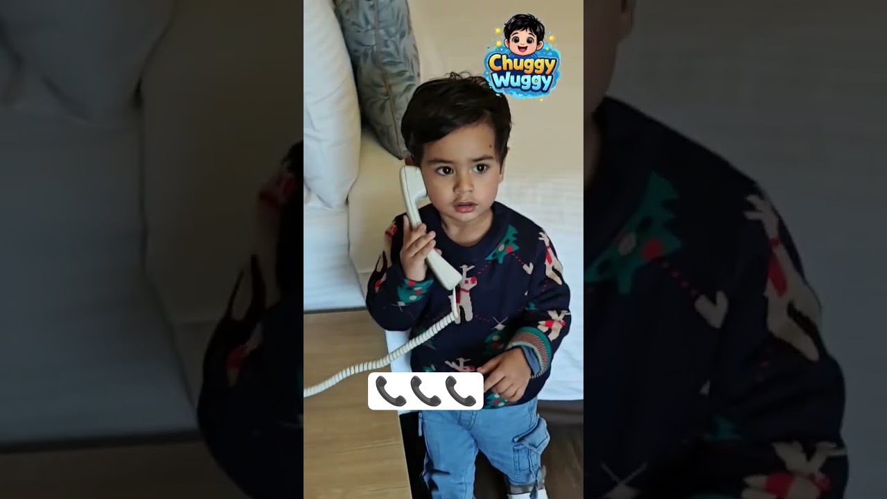 Busy baby taking important calls 😂📞