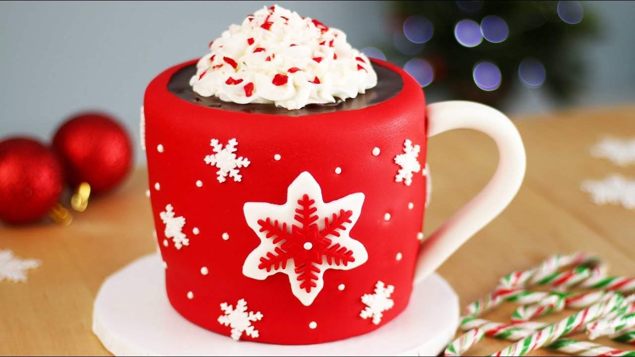 Hot Chocolate CAKE with Marshmallows INSIDE | Christmas CAKES!