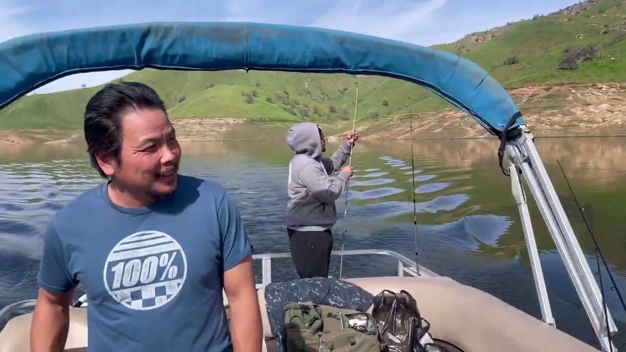 Fishing with friends at lake Kaweah 
