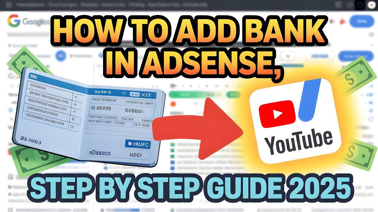 How To Add  Bank Account in Youtube 2025 | adsense me bank account kaise add kare