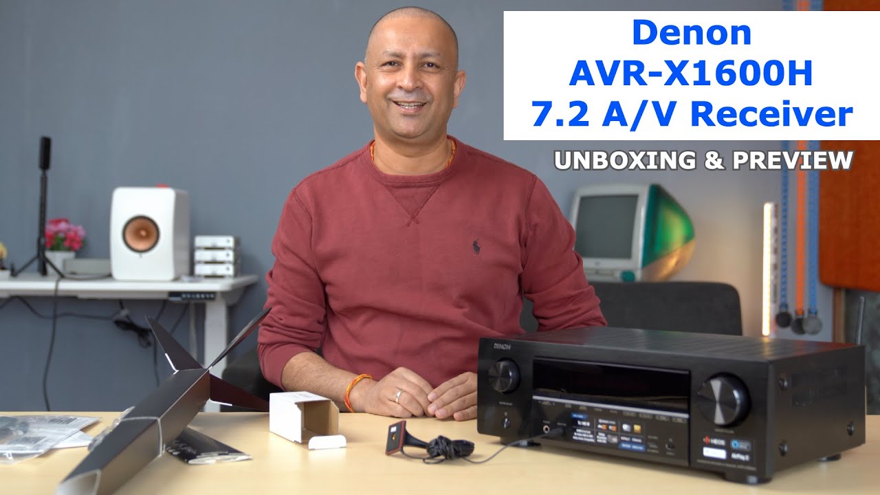 Denon AVR-X1600H 7.2-Channel Network A/V Receiver UnBoxing & Preview | Olizstore