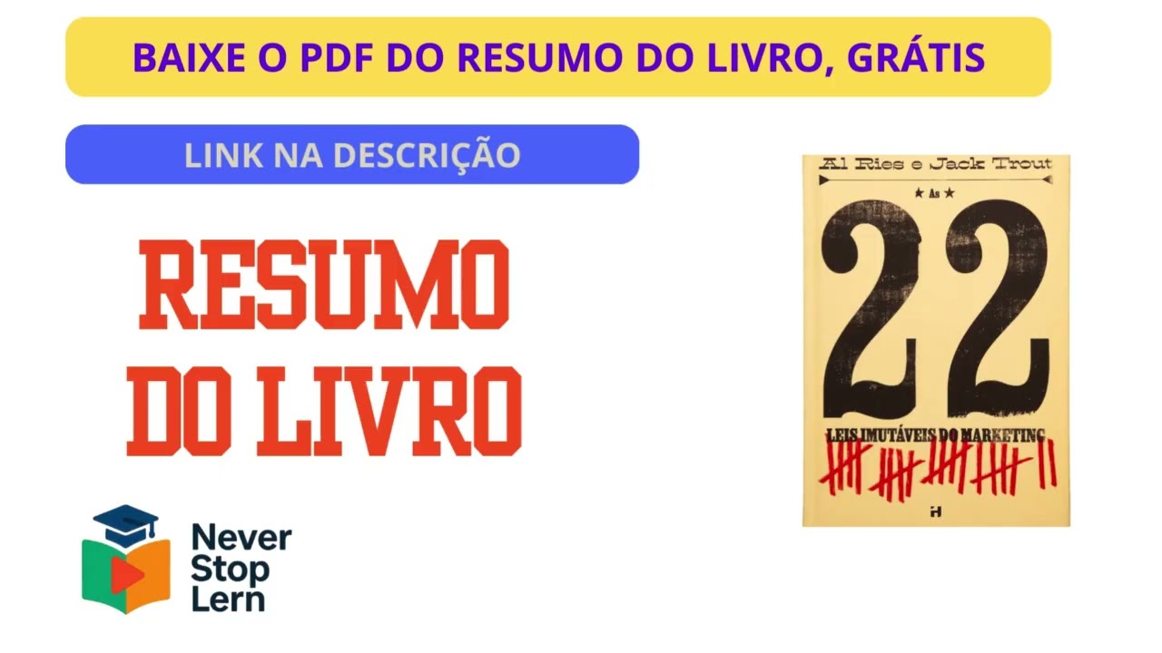 22 LEIS IMUT&Aacute;VEIS DO MARKETING - Al Ries & Jack Trout | RESUMO @Neverstop-Resumo