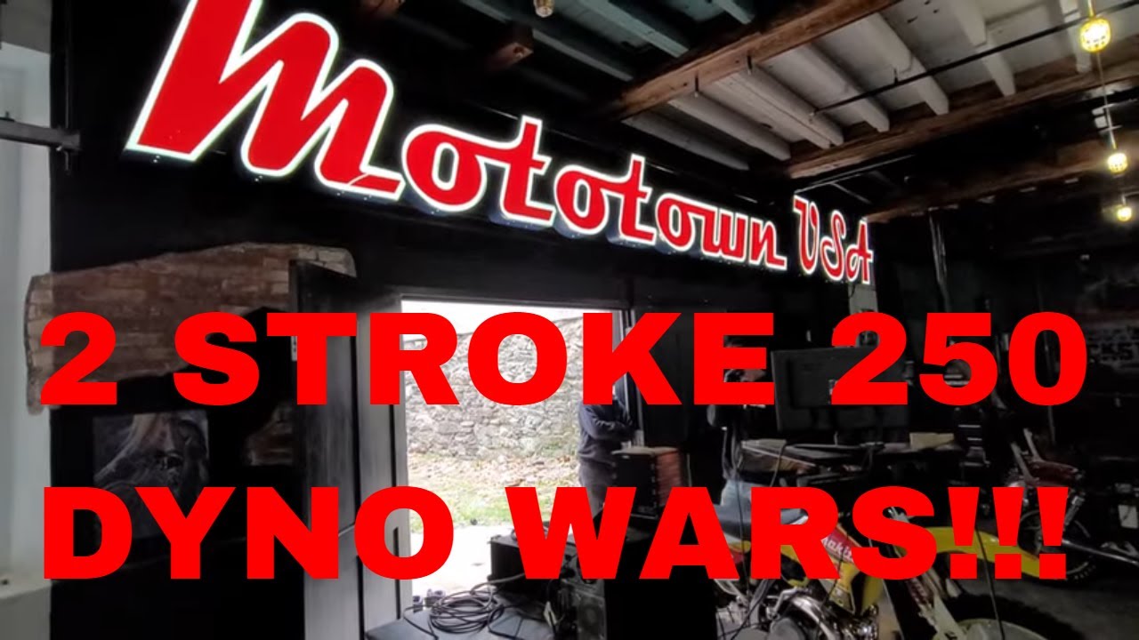 DYNO WARS 250 2 STROKE SUZUKI RM WINS HUSKY 2ND HONDA CR 3RD