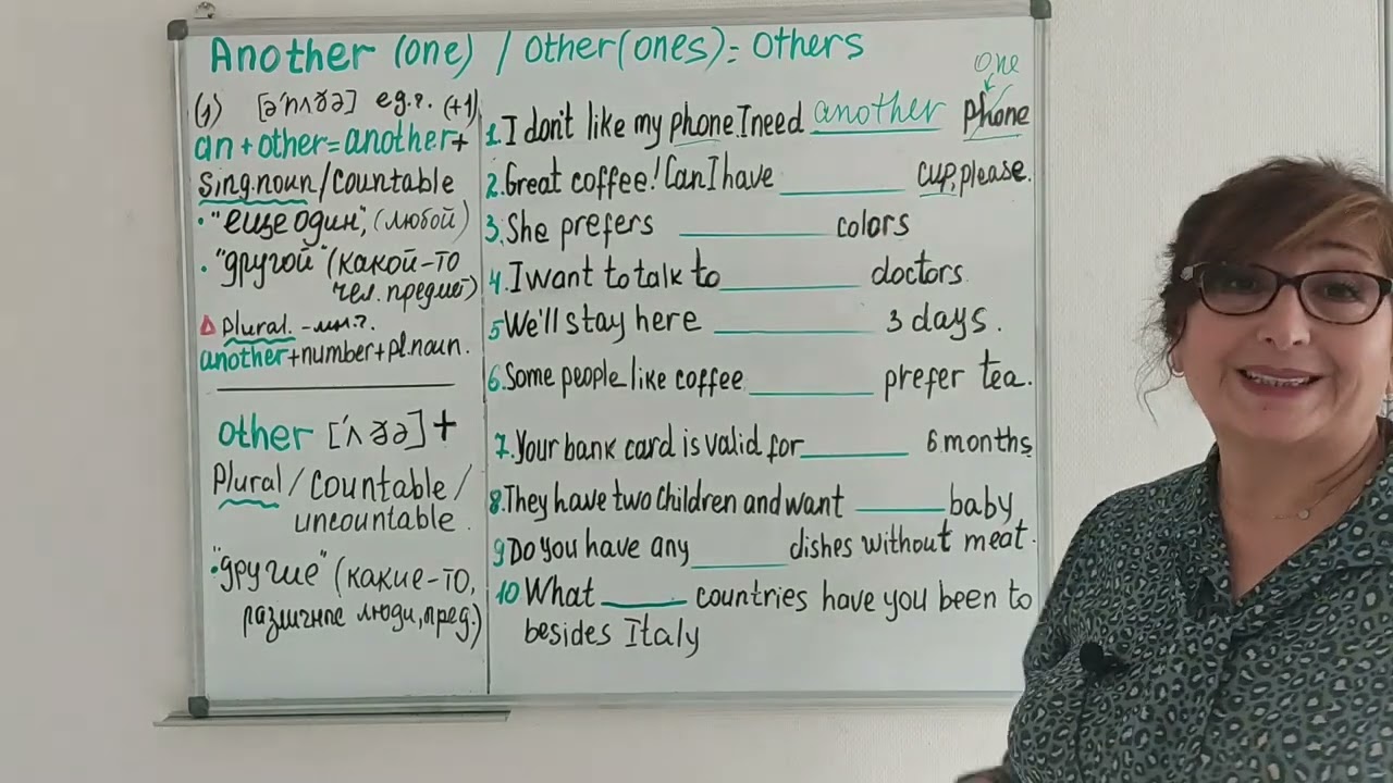 Английский яз.Больше не путаем слова ANOTHER(ONE),OTHER(ONES),OTHERS