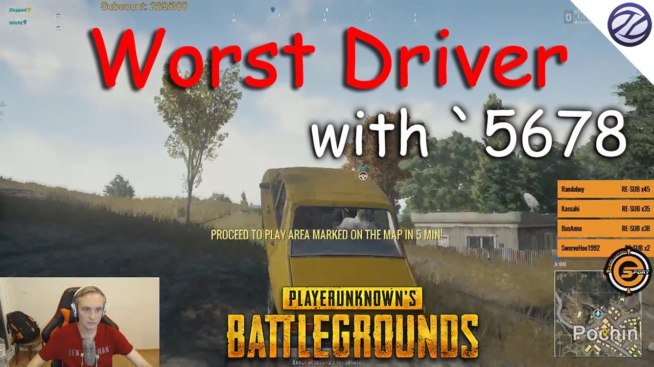 Worst Driver Ever w/ `5678 | Player Unknown's Battlegrounds