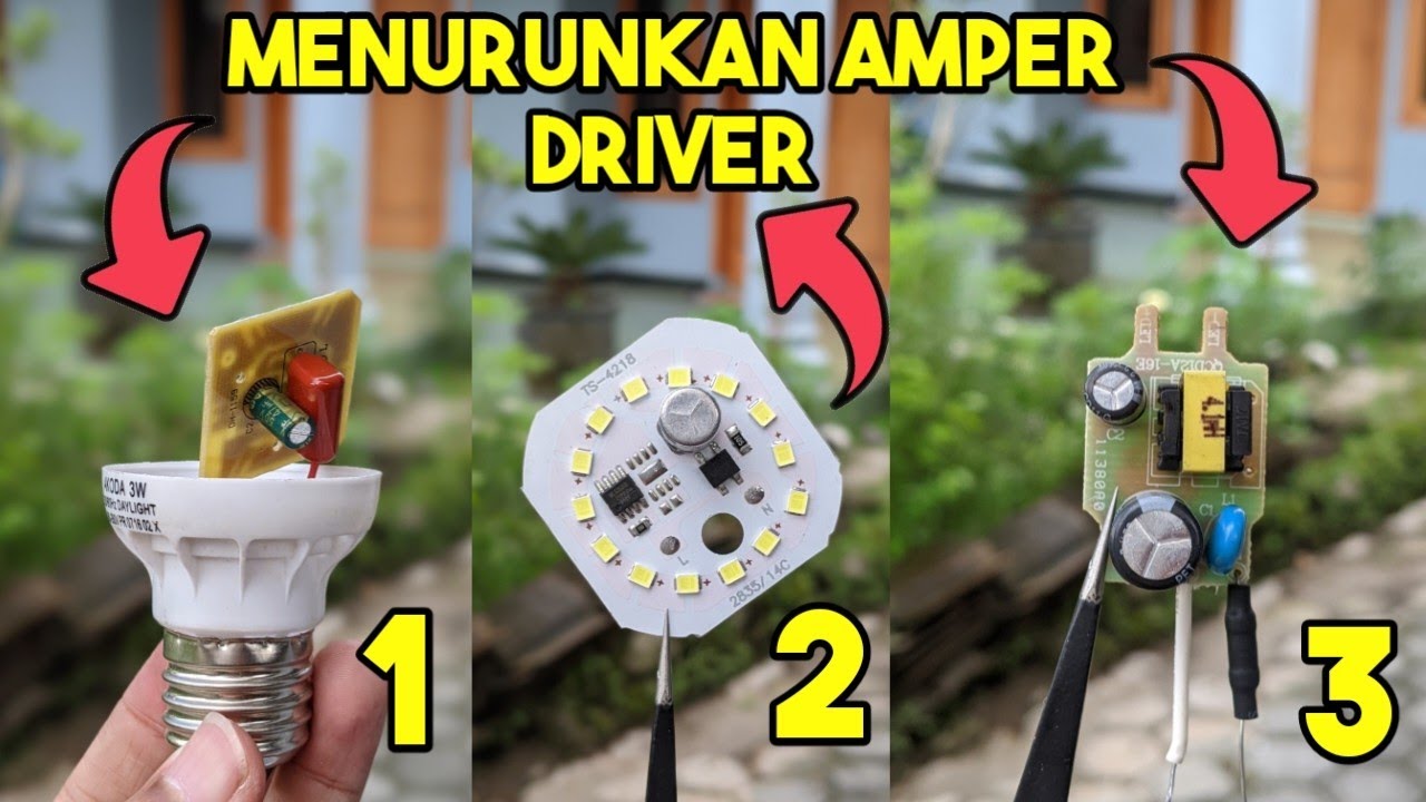 cara menurunkan arus driver led kupas tuntas , semua pasti bisa praktek setelah nonton !!