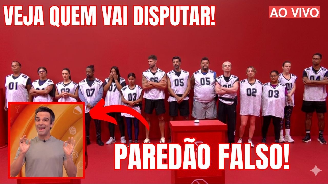 🚨 BBB 26 - TADEU ANUNCIA PAREDÃO FALSO + VEJA QUEM VAI PARA A FINAL DA PROVA DO LÍDER AO VIVO