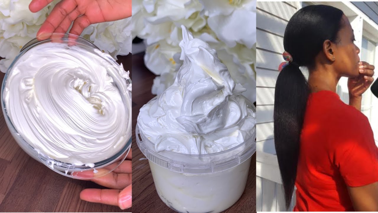 Whipped shea butter for dry and  damaged hair