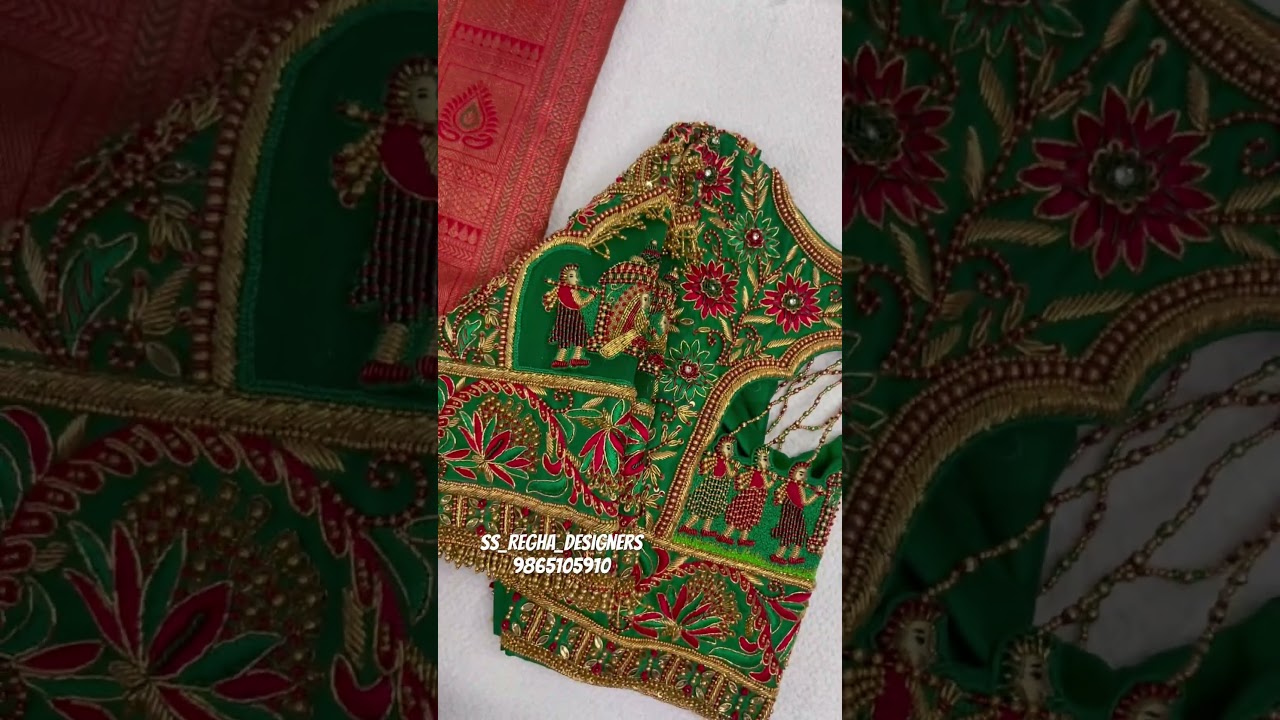 SS Regha Designers in Pallaku Design✨💚 for price details contact 📞9865105910