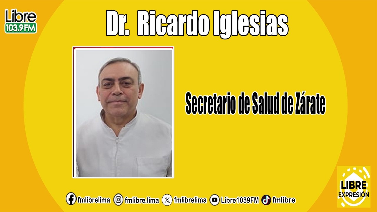 El Secretario de Salud de la Municipalidad de Zarate,Dr. Ricardo Iglesias,