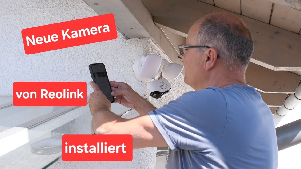 Ich installiere die Reolink Kamera Elite Floodlight WiFi