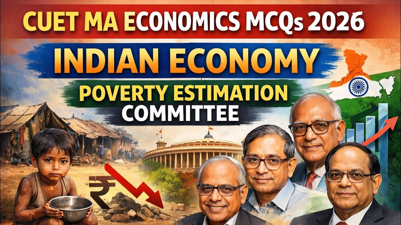 Cuet ma economics 2026 Mcqs:- indian Economy 