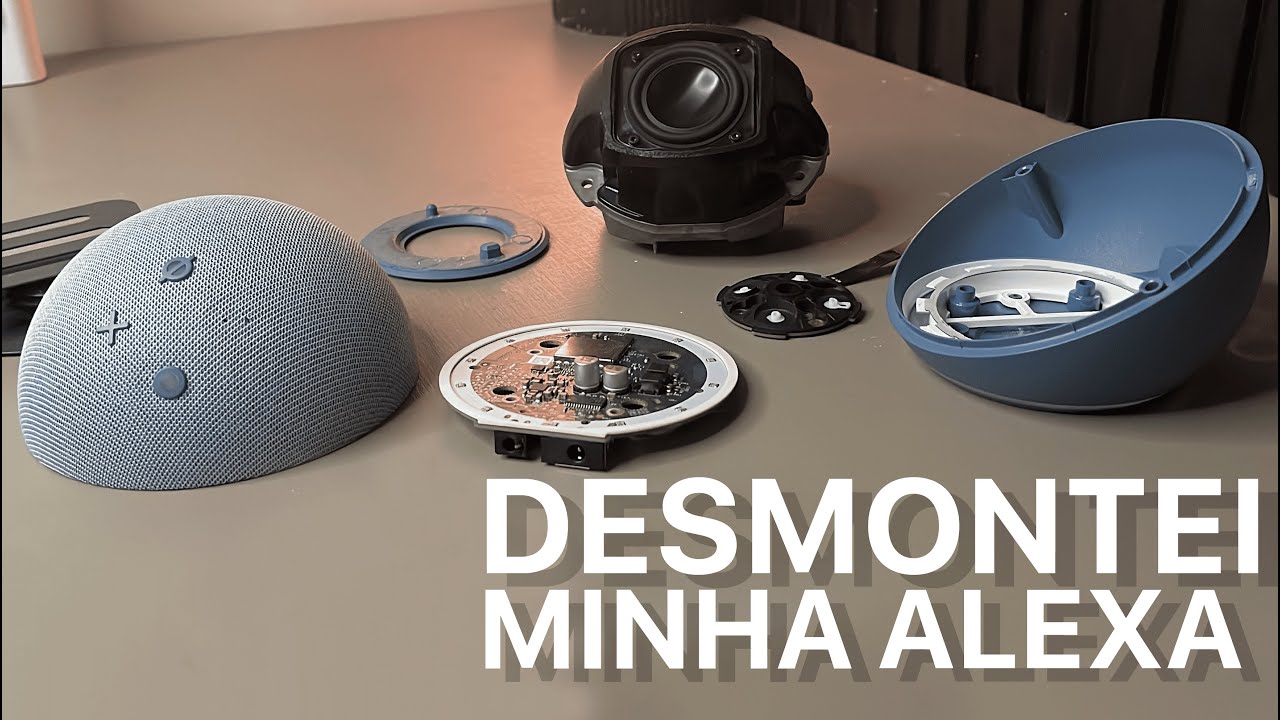 🔧 Desmontei a Alexa Echo Dot 4Geração! Limpeza Interna e Teardown Completo [Passo a Passo]