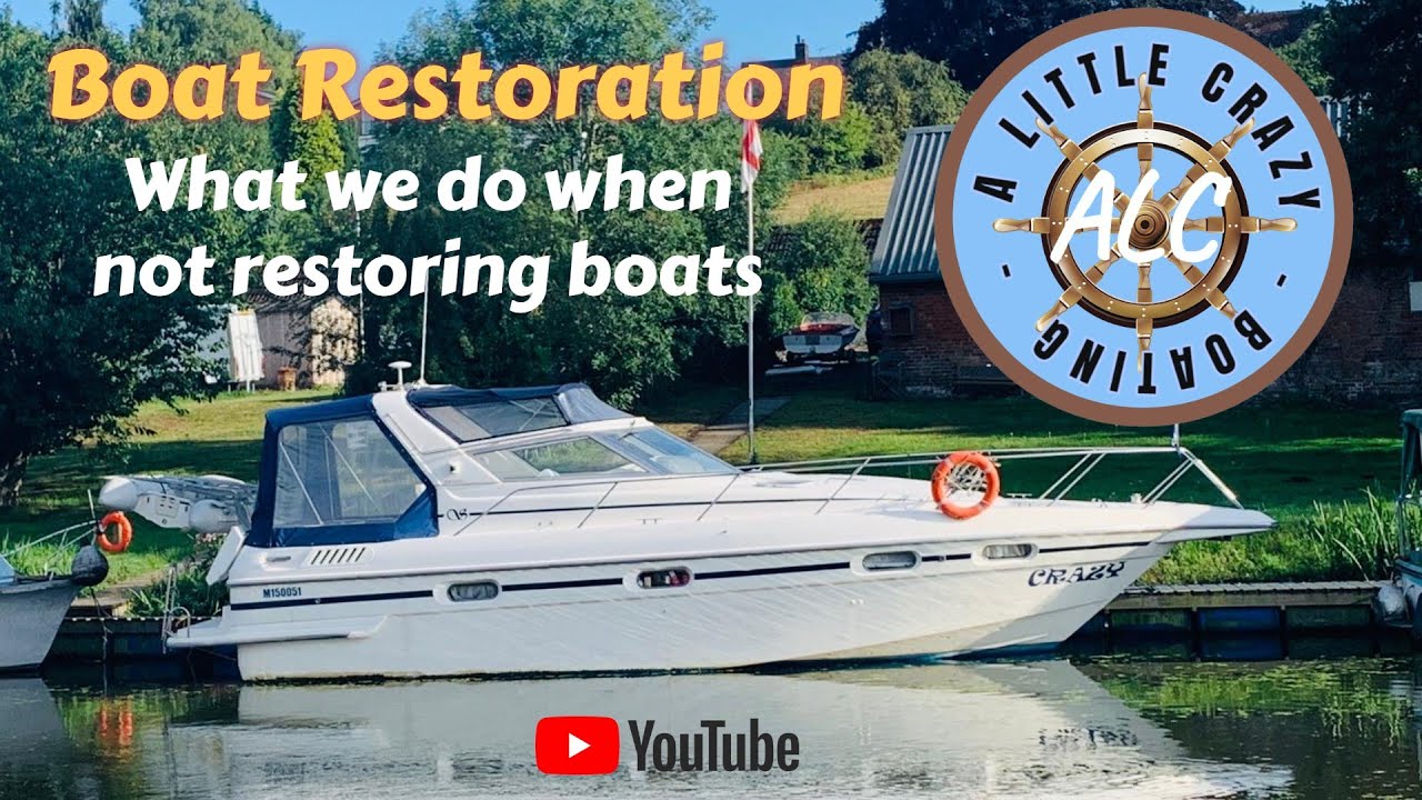 Boat restoration boat cruise on a SEALINE 365 ALC Boating on Crazy