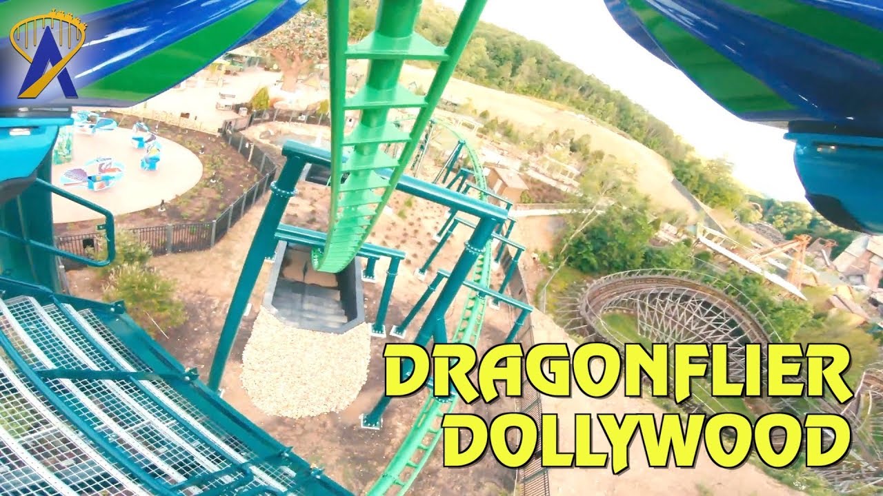 Dragonflier Roller Coaster POV in Wildwood Grove at Dollywood