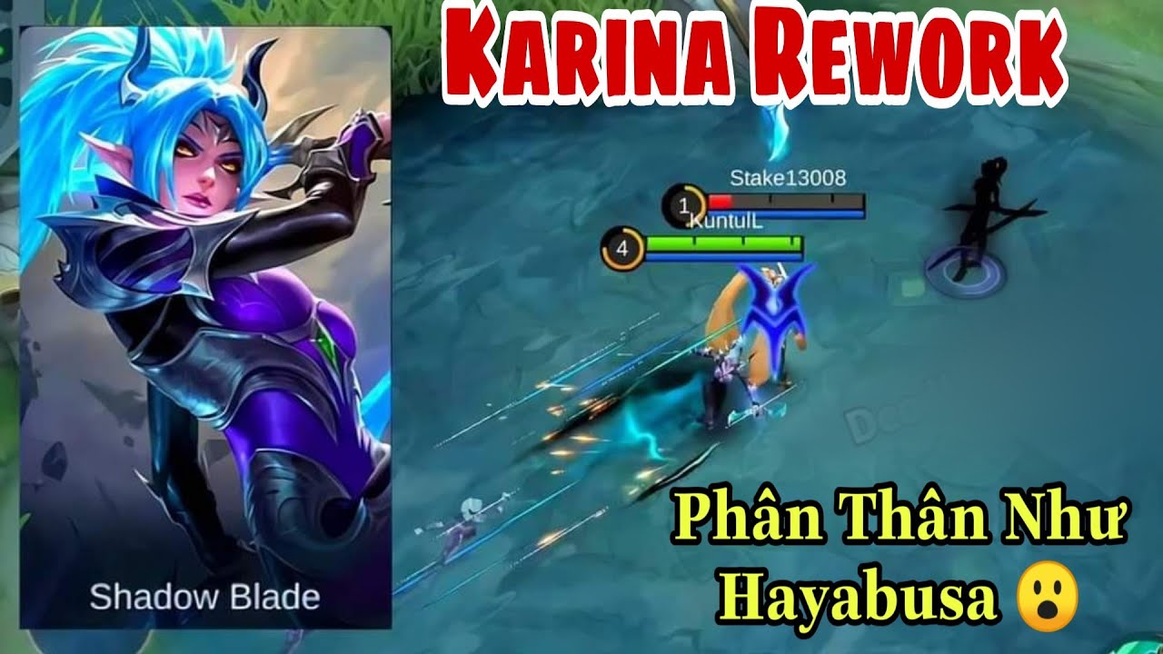 Mobile Legends: KARINA Làm Lại Cực Mạnh, Có Phân Thân Như Hayabusa, Dịch Chuyển Như Gusion 😎