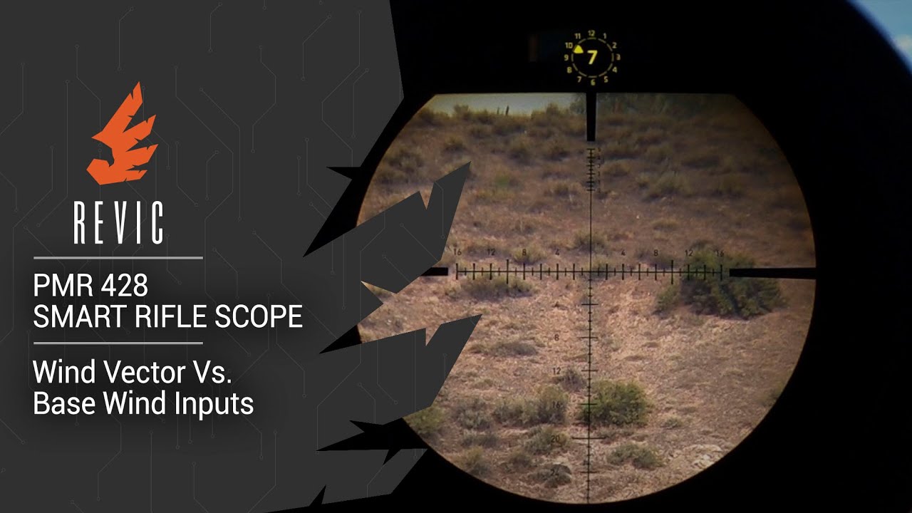 REVIC PMR428 Smart Rifle Scope | Wind Vector vs  Base Wind Inputs
