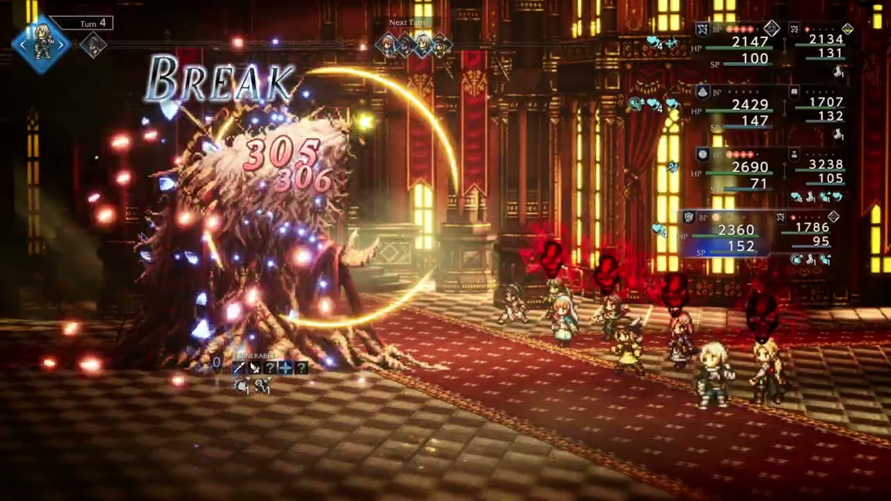 Octopath Traveler 0: King Pardis III Boss Battle