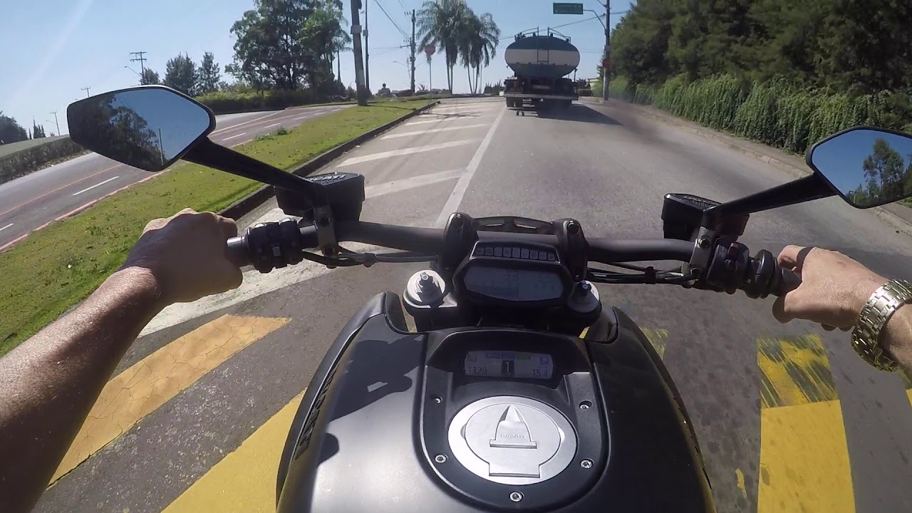 DUCATI DIAVEL TEST RIDE PONTEIRA ATALLA AÇO INOX 3 POLEGADAS 6 DOBRINHAS