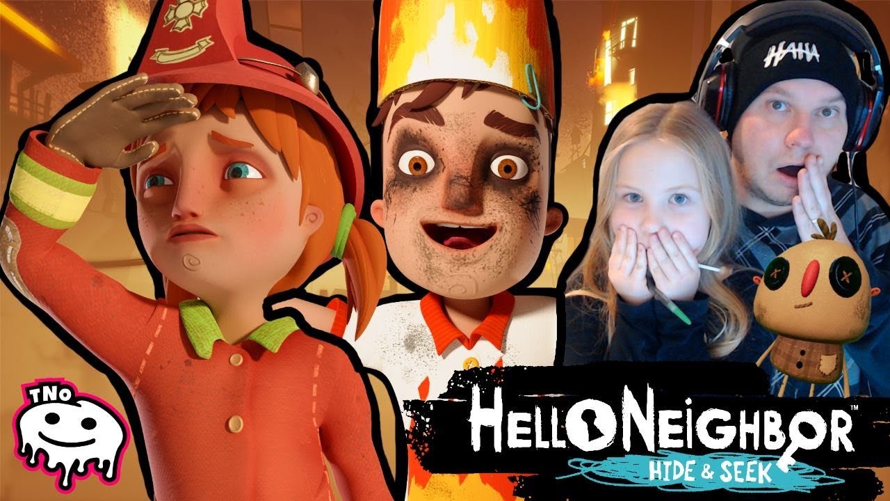 MAMINKA UMŘELA A SOUSEDŮV SYN ZAPÁLIL DŮM - Hello Neighbor Hide and Seek | Tatínek a Barunka CZ