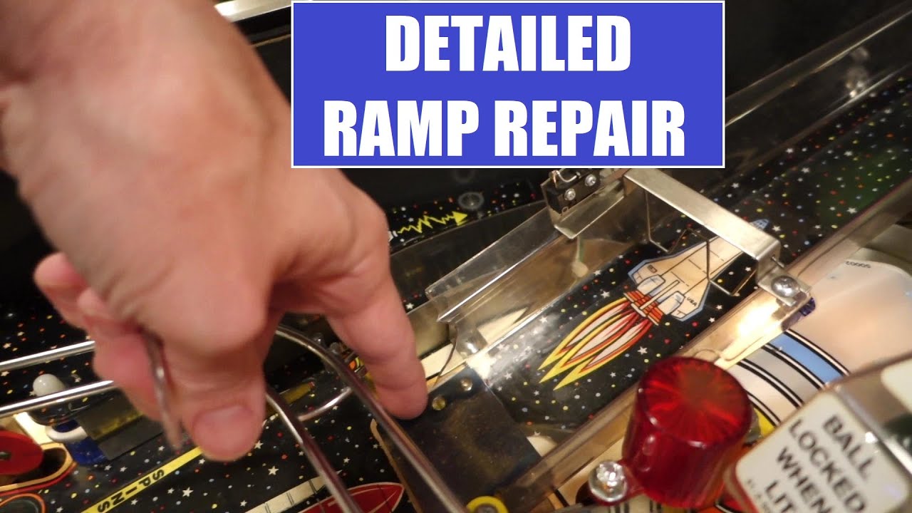 Pinball ramp repair - Bride of Pinbot - LH ramp