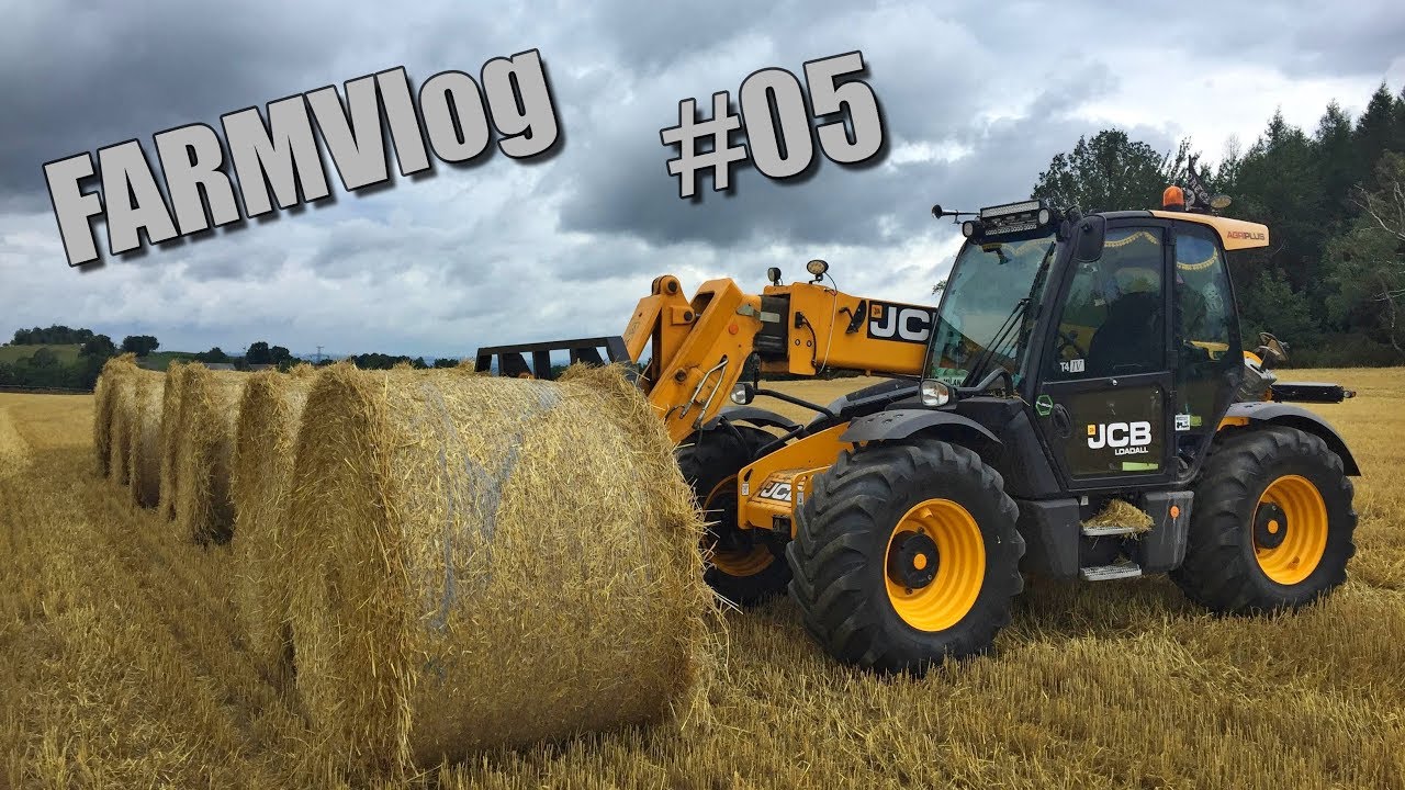 FARMVlog #05 - Nakládání balíku s manipulátorem JCB 541-70 Agri-Plus🚜🌾