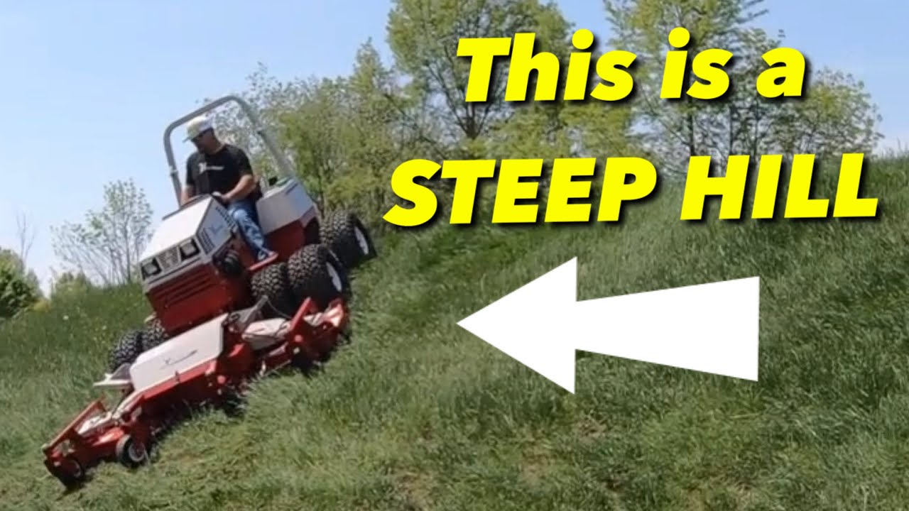 Ventrac 4500 Test Hill Demo Steep Hill Mowing