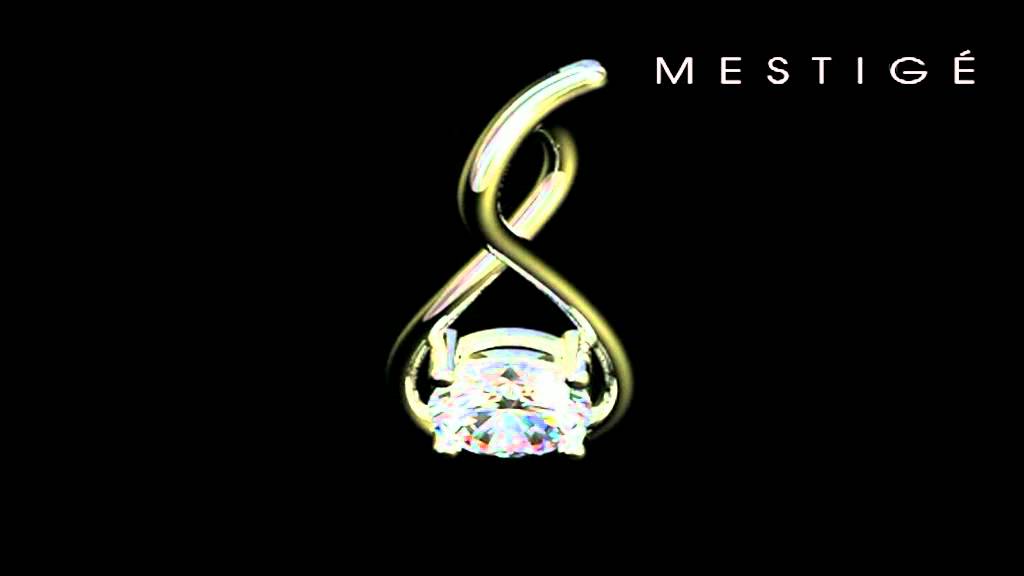 Mestige Crystal Teardrop Necklace