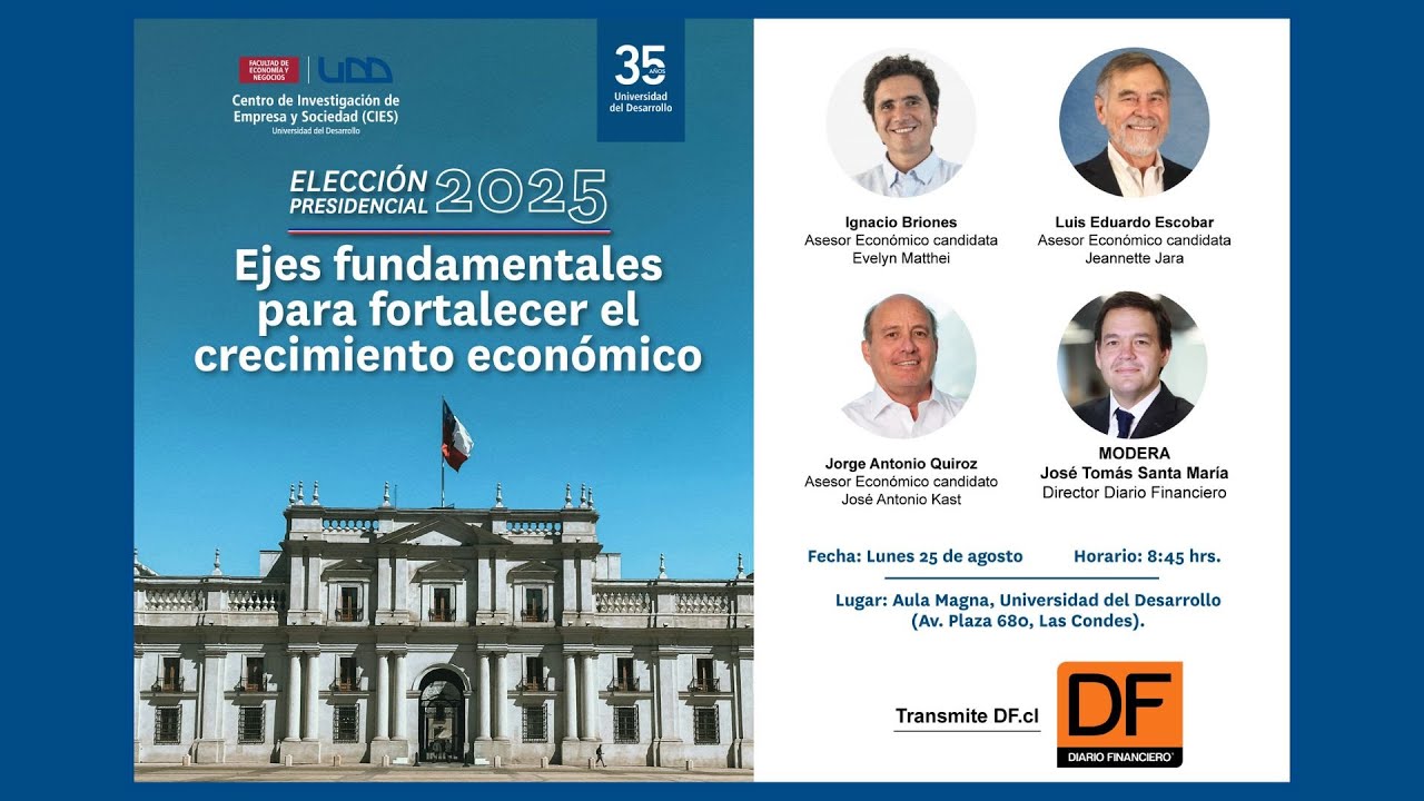 Asesores de candidatos presidenciales debaten sobre ejes para fortalecer el crecimiento económico