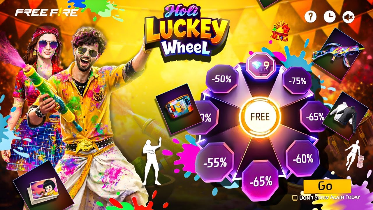 Holi Lucky Wheel Discount Event🔥 | Next Discount Event Free Fire | Free Fire New Event| Ff New Event
