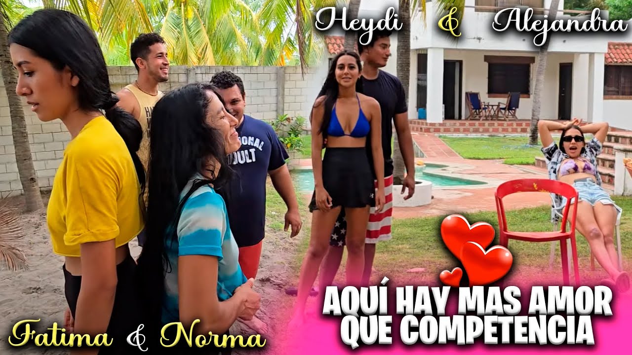Se juntaron las parejitas de chicas y Norma fue la primer nerviosa. Heydi ya esta más feliz