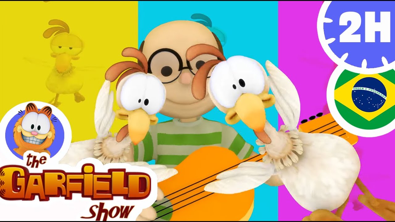 🎸Garfield e a canção da galinha! 🐓Episódios para Rir!