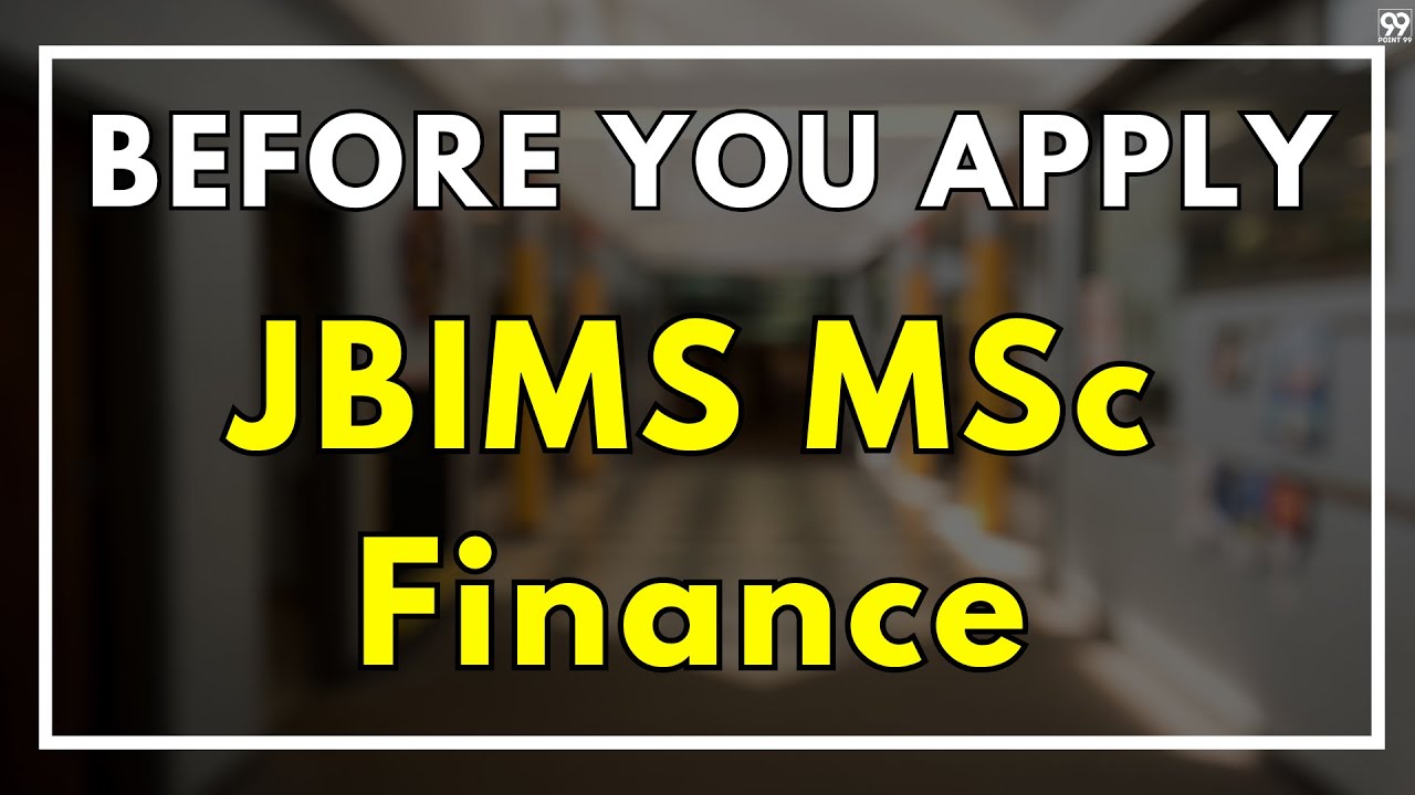 JBIMS MSc Finance | Shashank Prabhu