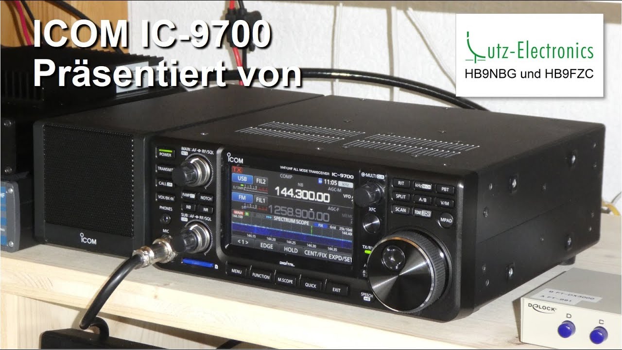 ICOM IC-9700: Live-Demo inkl. SAT-QSO &ndash; eine Pr&auml;sentation von HB9NBG+HB9FZC