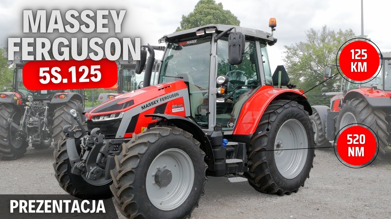 MASSEY FERGUSON 5S.125 - najładniejszy ciągnik na rynku? | Prezentacja / test ciągnika